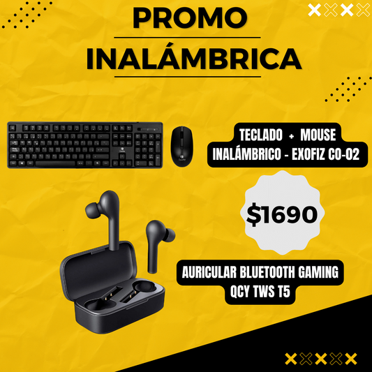 Teclado + Mouse + Auriculares Gaming