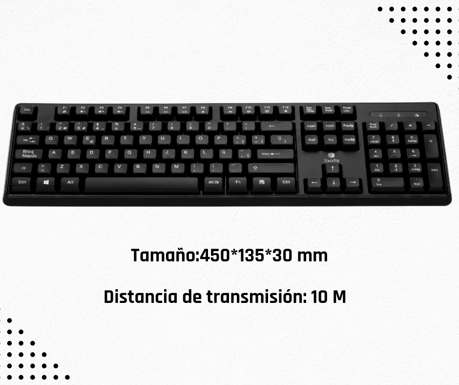 Auriculares + Teclado + Mouse INALÁMBRICOS