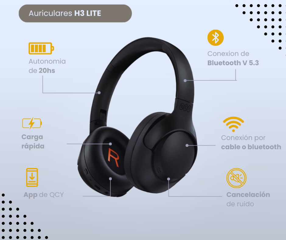 Auriculares Inalámbricos Bluetooth – QCY H3 Lite