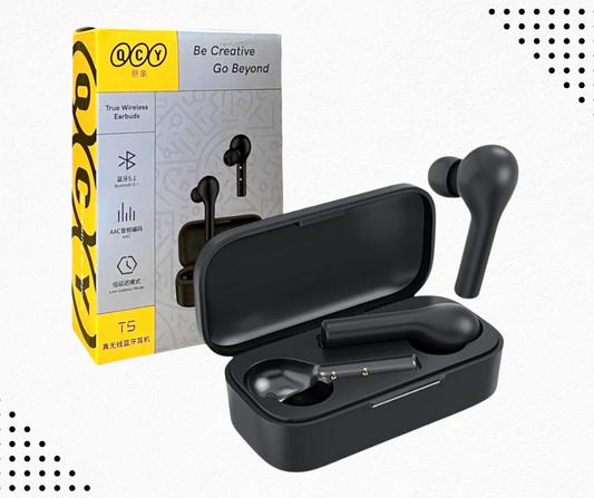 🎧 Auriculares QCY T5 TWS – Modo Gamer y Sonido Pro