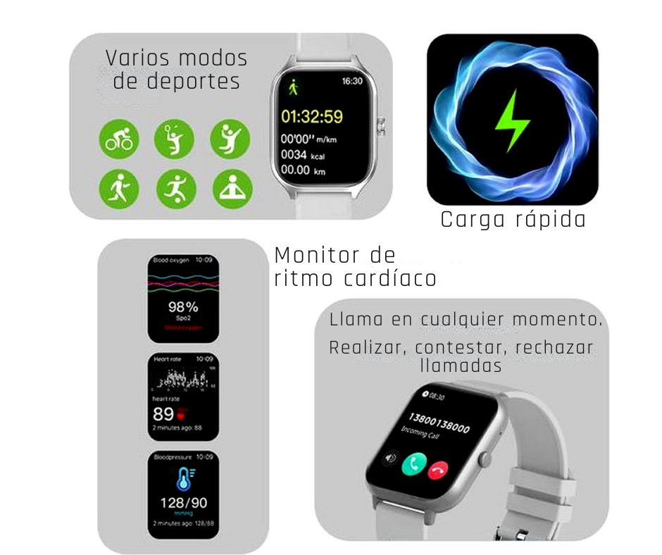 Reloj Inteligente WK97 Max – Tecnología 6 en 1 para tu ritmo de vida